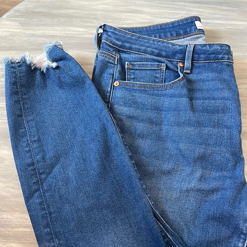 LOFT curvy skinny crop jeans
